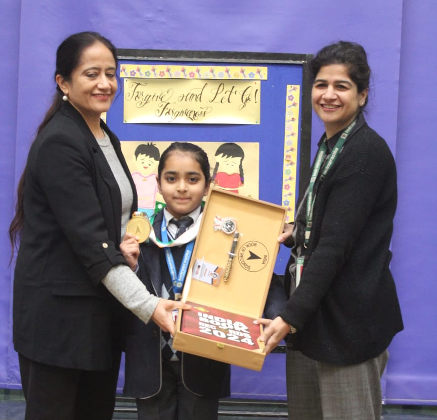 Proud moment captured.