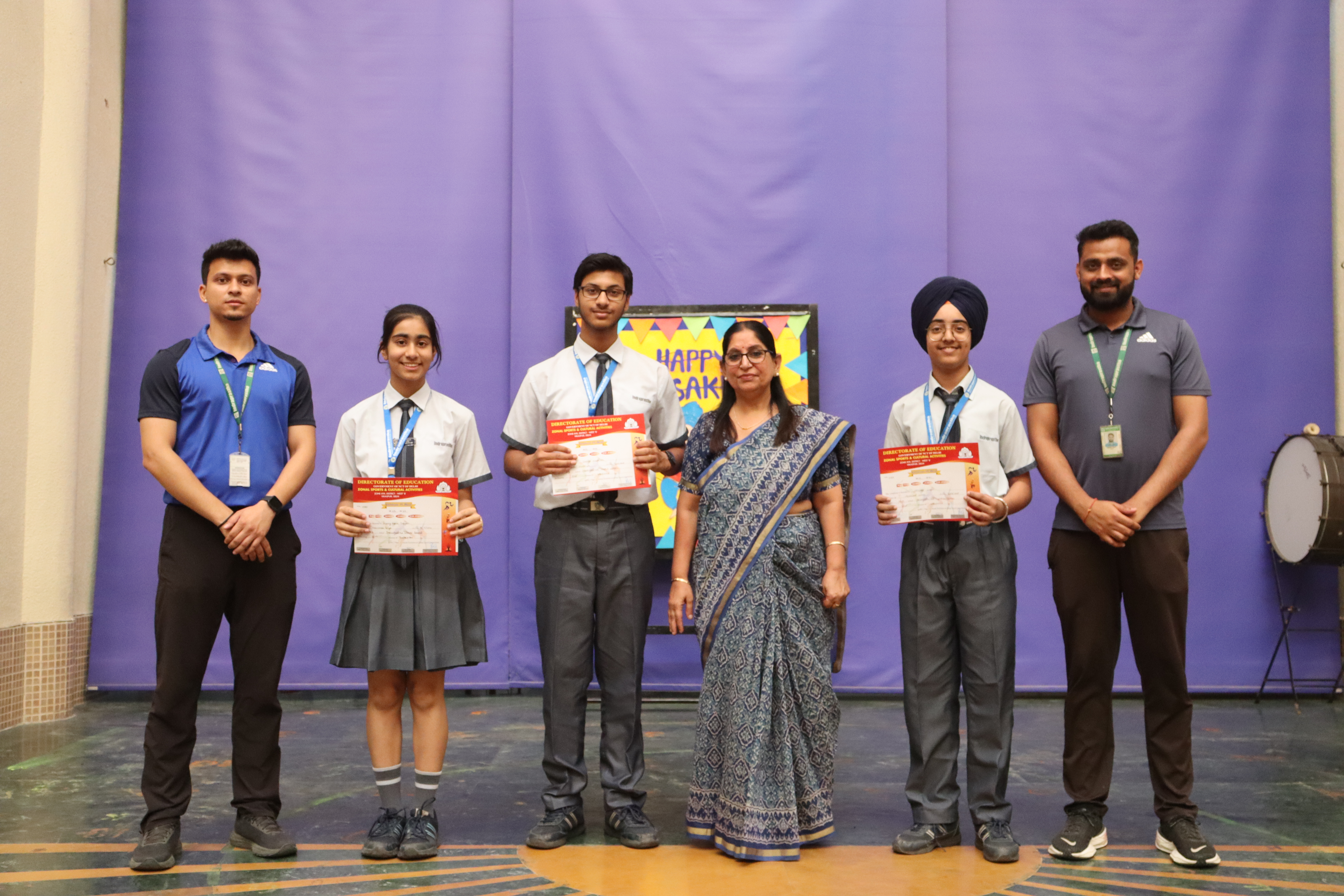 Participants of Badminton tournament.